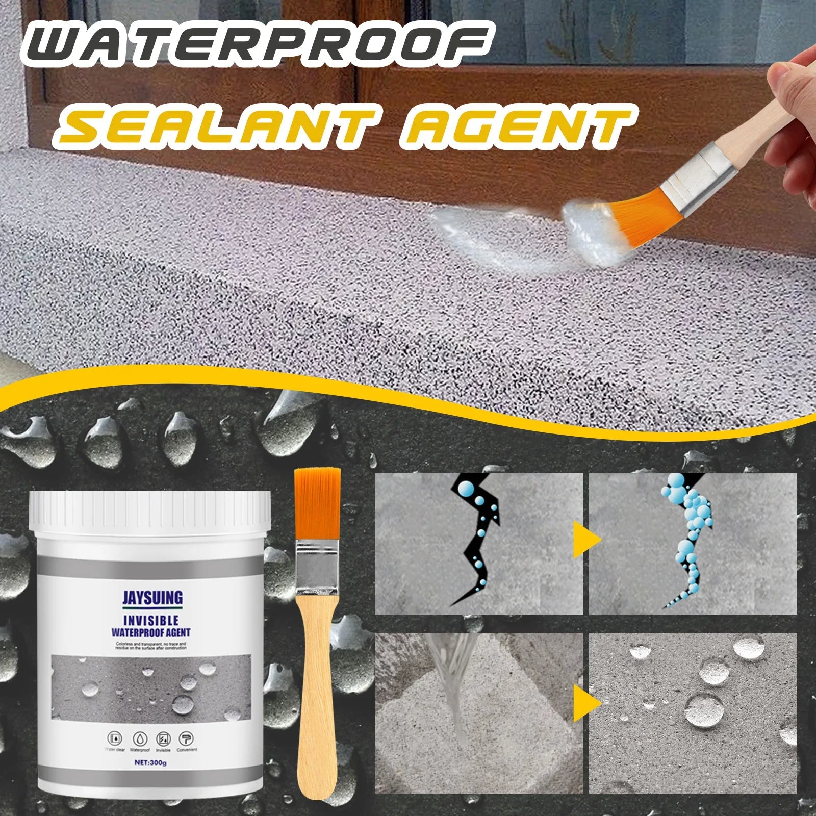 Anti-Leak & Waterproof Sealant + Brush (Gift)