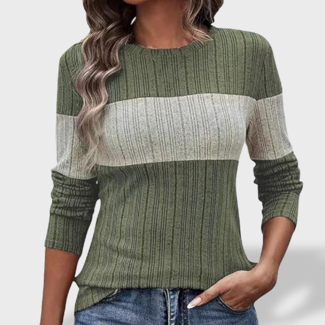 Jade dames losse gebreide pullover