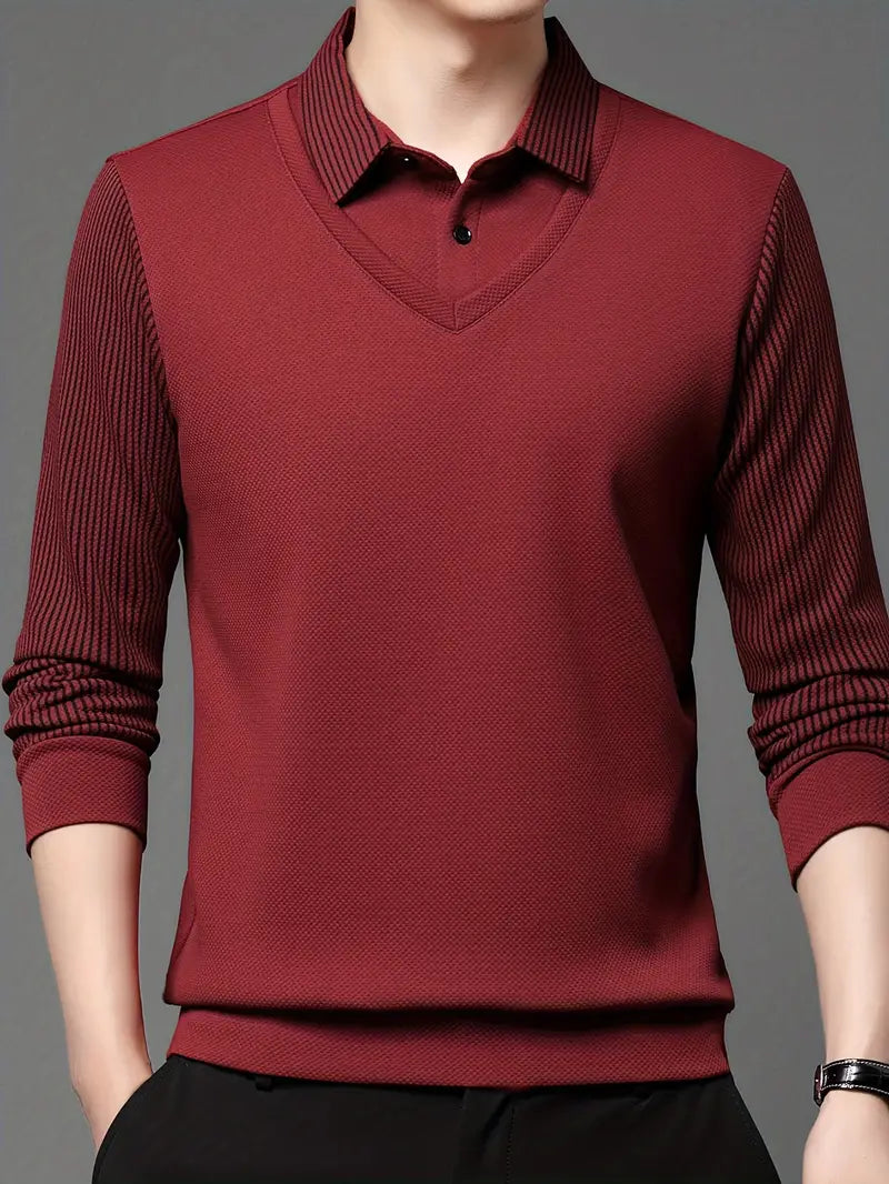 Charles 2-in-1 Long Sleeve Polo Shirt