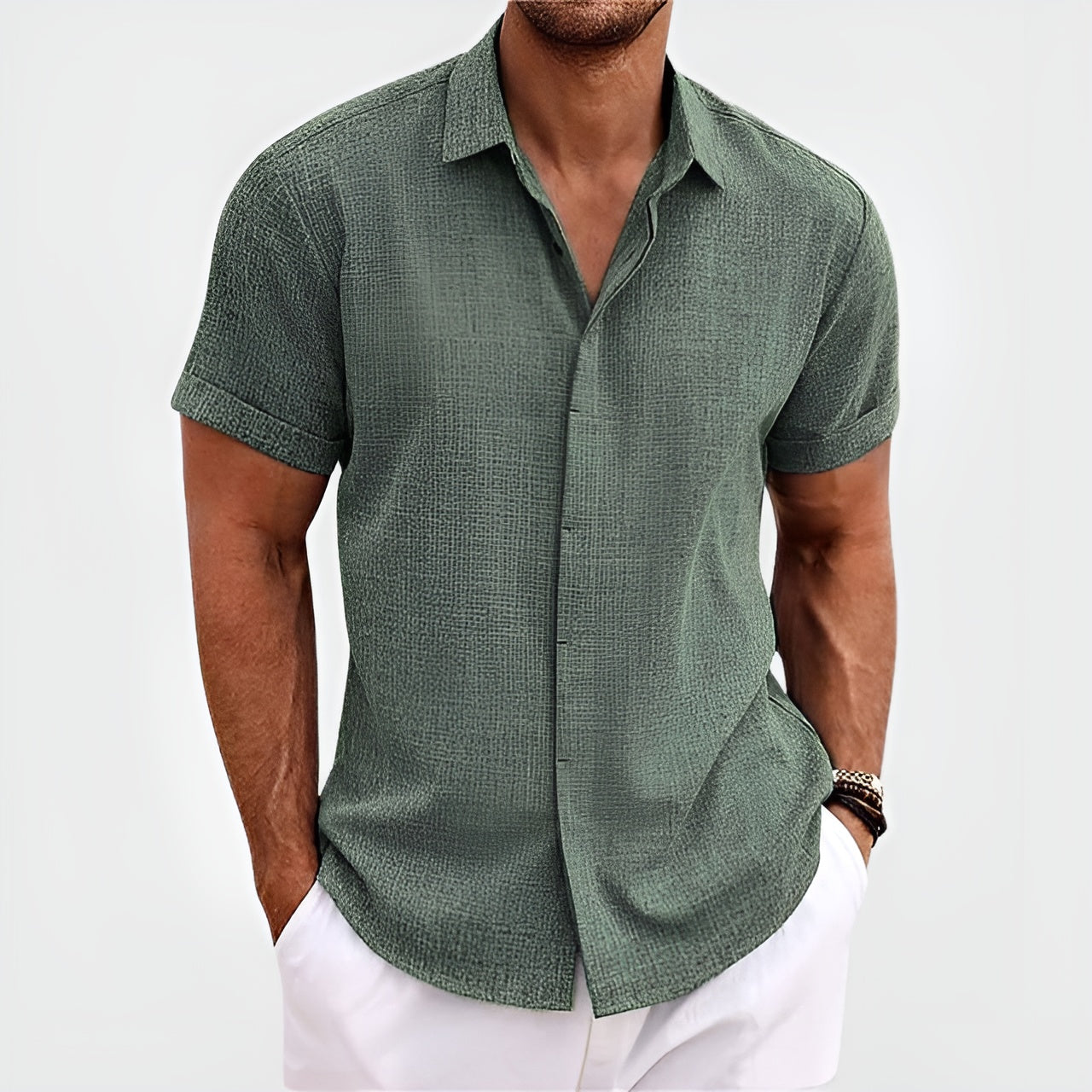 Spring Elegance Linen Shirt