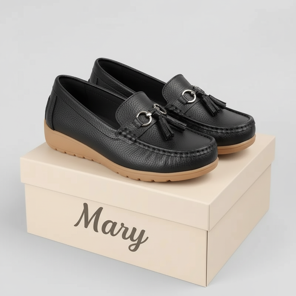 Orthopedische leren mocassin – Mary