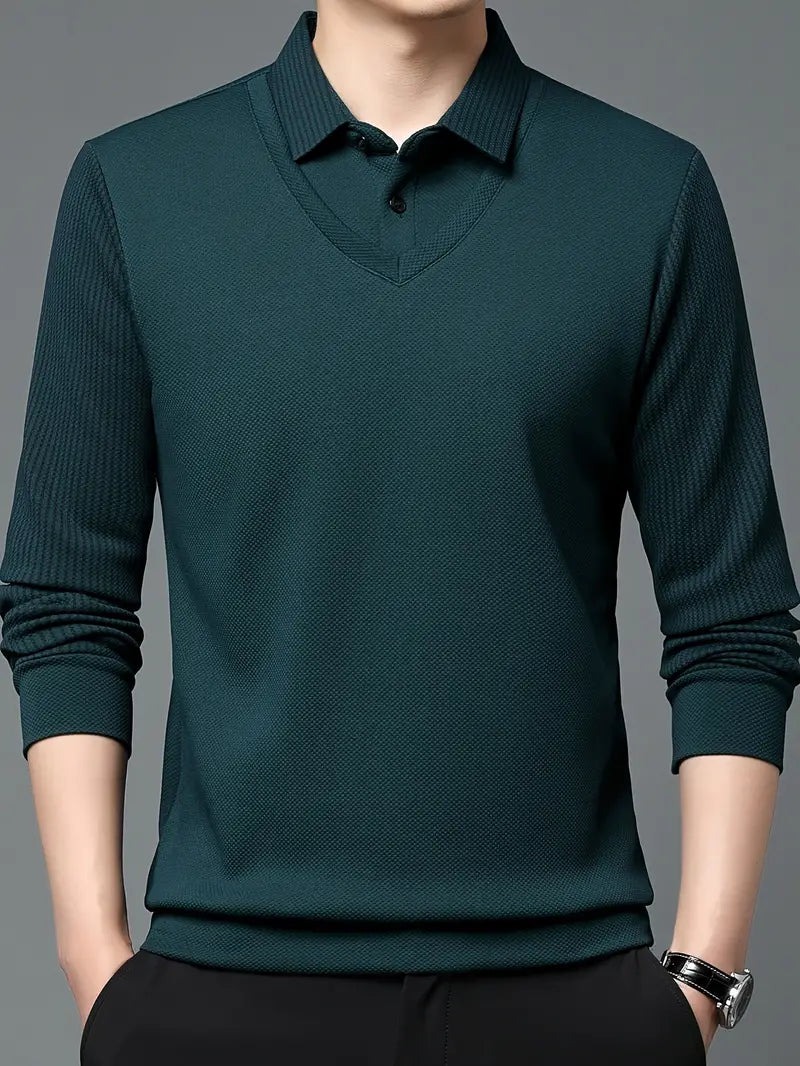 Charles 2-in-1 Long Sleeve Polo Shirt