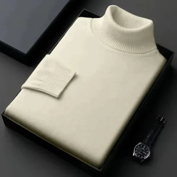 Laurent Cashmere Roll Neck Jumper