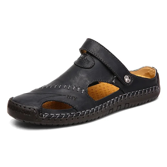 Orthopedic Leather Sandals - Leon