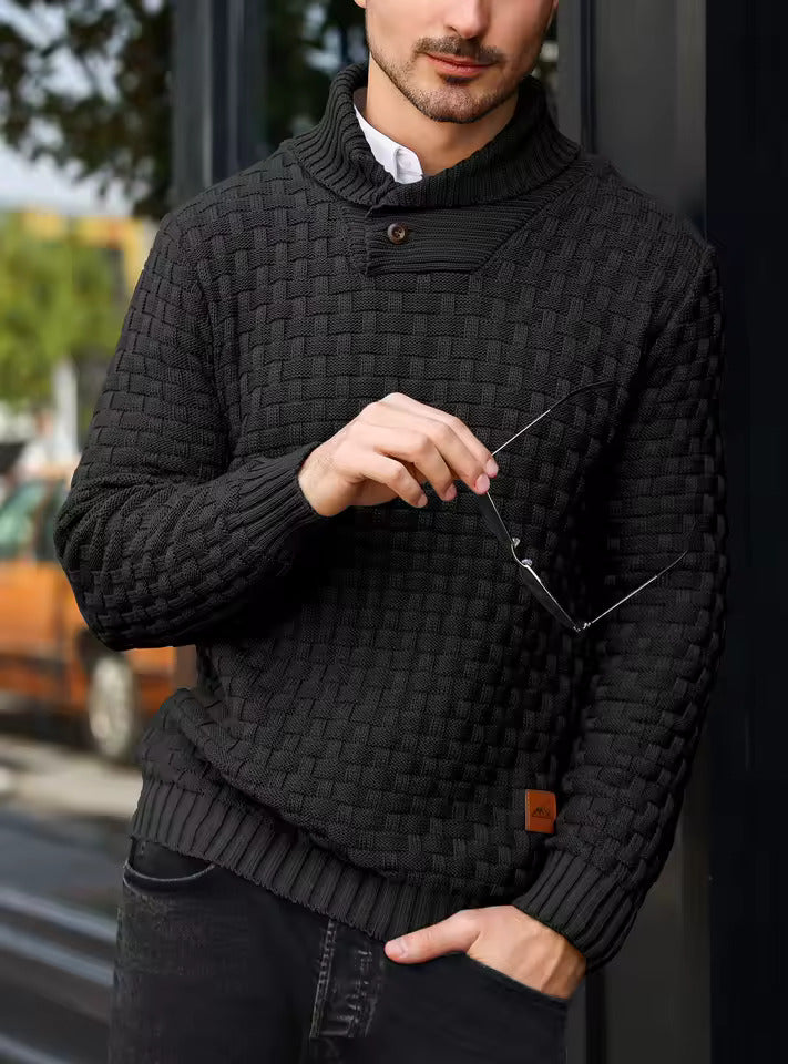 Auguste Shawl Collar Knit Jumper