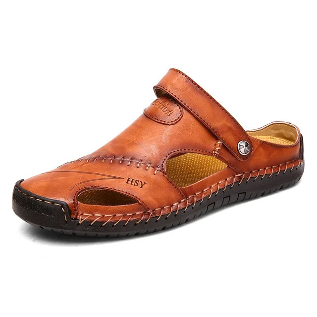Orthopedic Leather Sandals - Leon