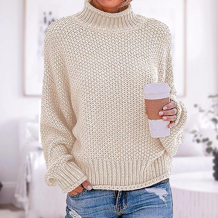 Lena dames klassieke gebreide pullover