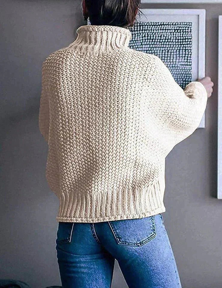 Lena dames klassieke gebreide pullover