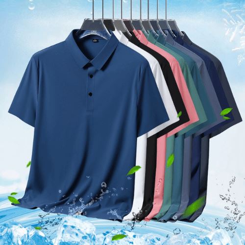 Fresh Ice Silk Polo Shirt
