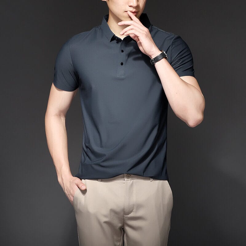 Fresh Ice Silk Polo Shirt