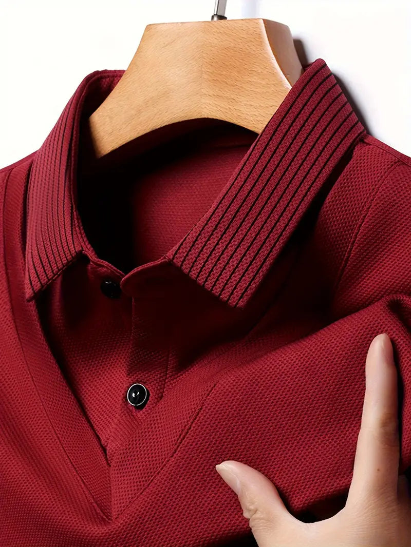 Charles 2-in-1 poloshirt met lange mouwen