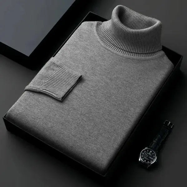 Laurent Cashmere Roll Neck Jumper