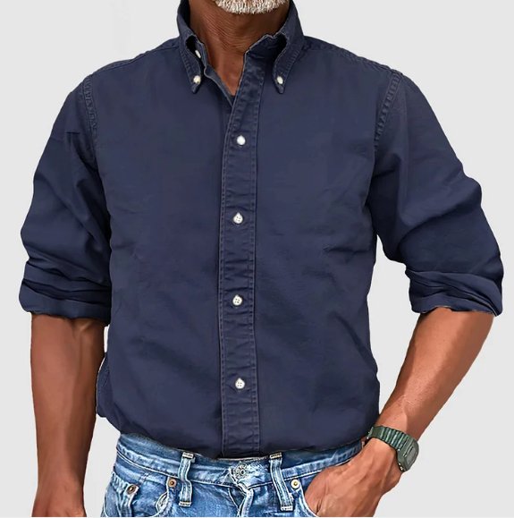 Classic Denim Long Sleeve Casual Shirt