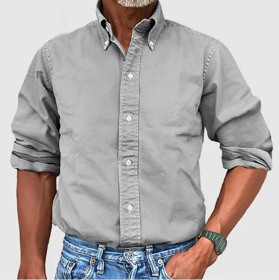 Classic Denim Long Sleeve Casual Shirt