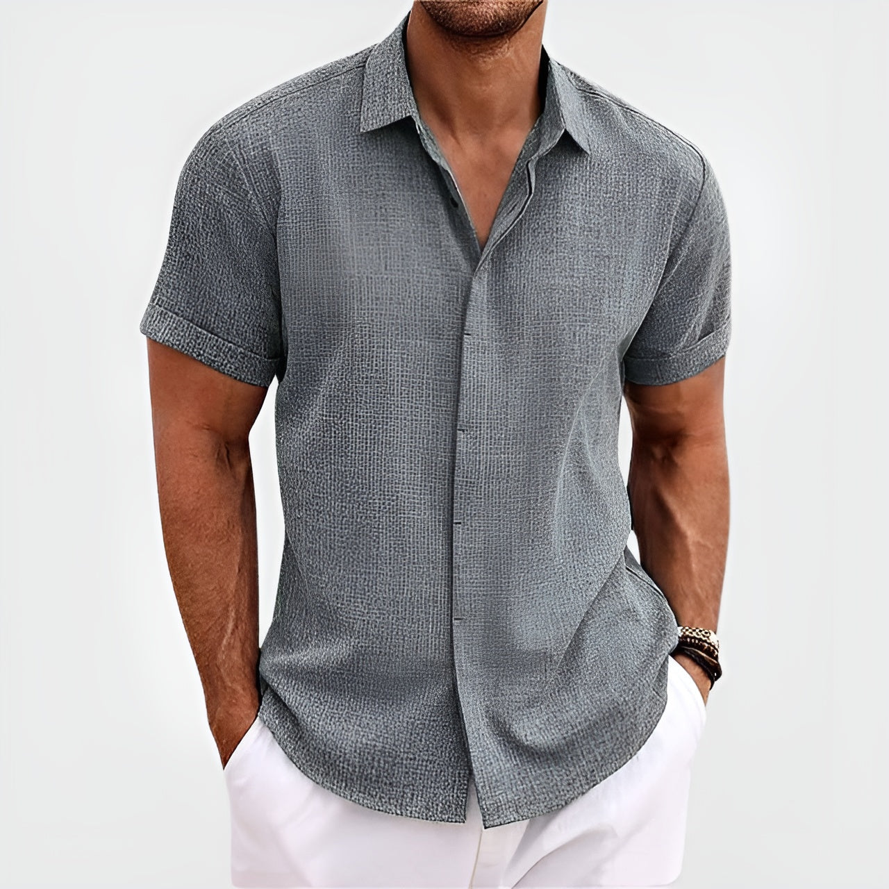 Spring Elegance Linen Shirt