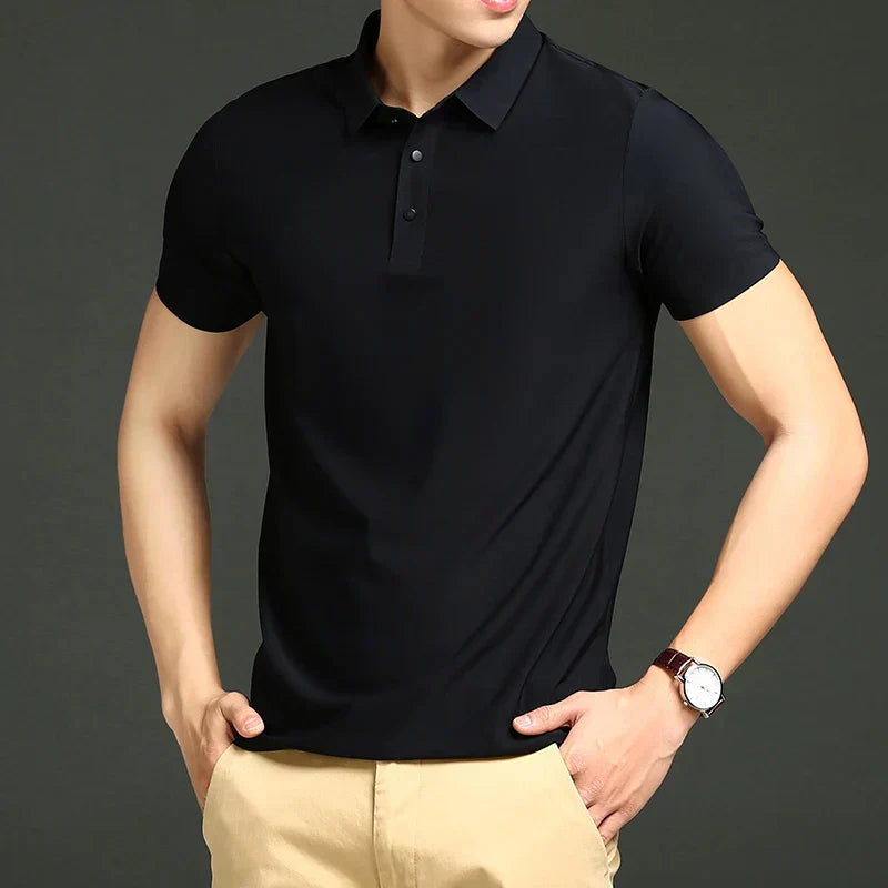 Fresh Ice Silk Polo Shirt