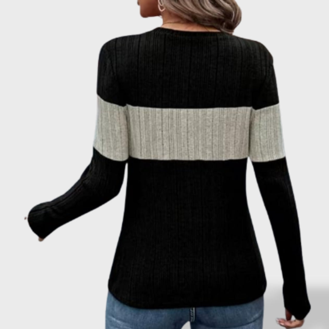 Jade dames losse gebreide pullover