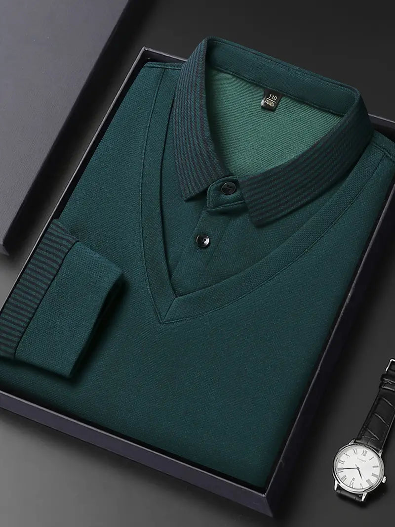 Charles 2-in-1 Long Sleeve Polo Shirt