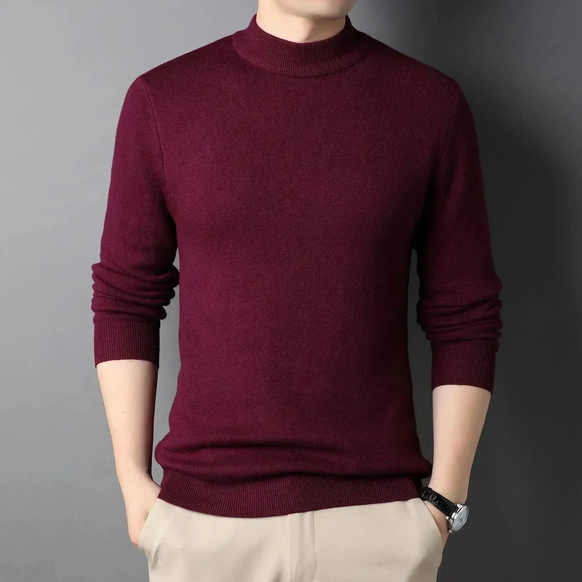 Damien High Neck Cashmere Jumper
