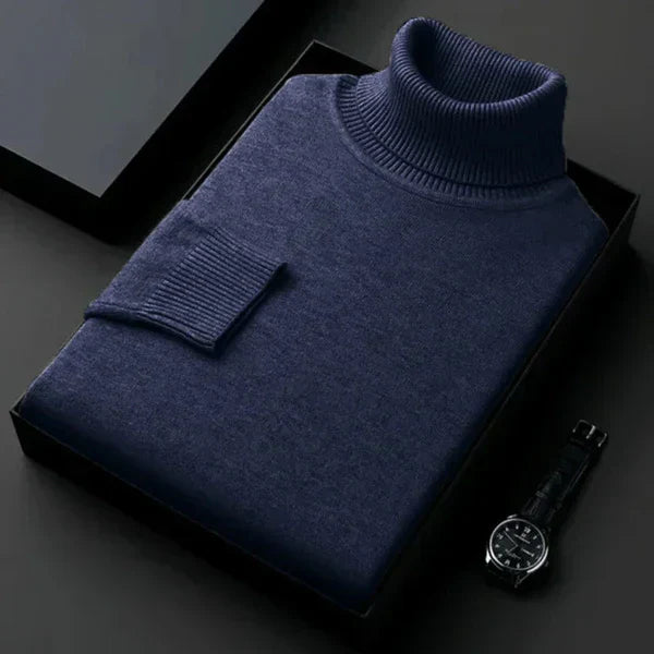 Laurent Cashmere Roll Neck Jumper