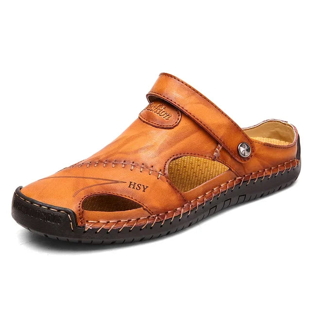 Orthopedic Leather Sandals - Leon