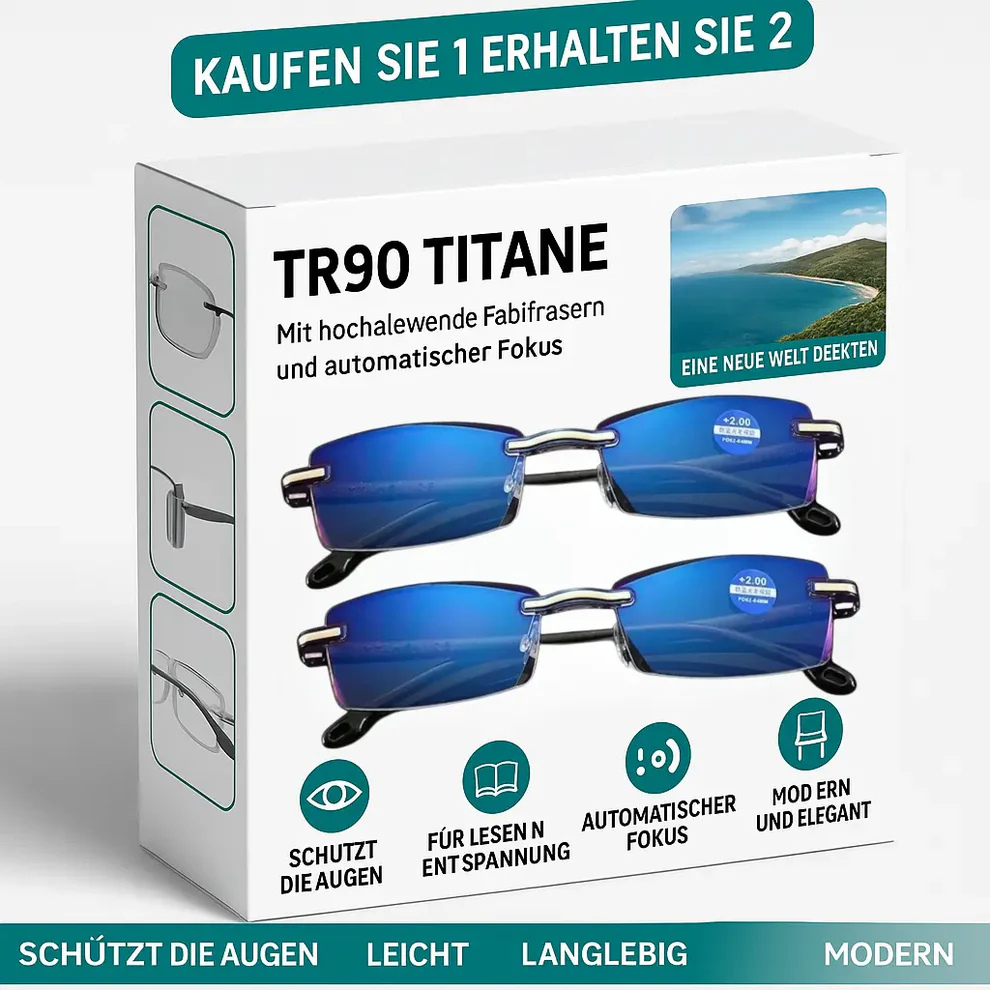 Smarte Brille TR90 – Augenrevolution (Unisex) – Kaufe 1, Erhalte 2