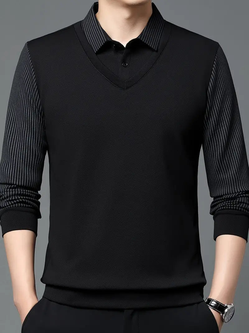 Charles 2-in-1 Long Sleeve Polo Shirt