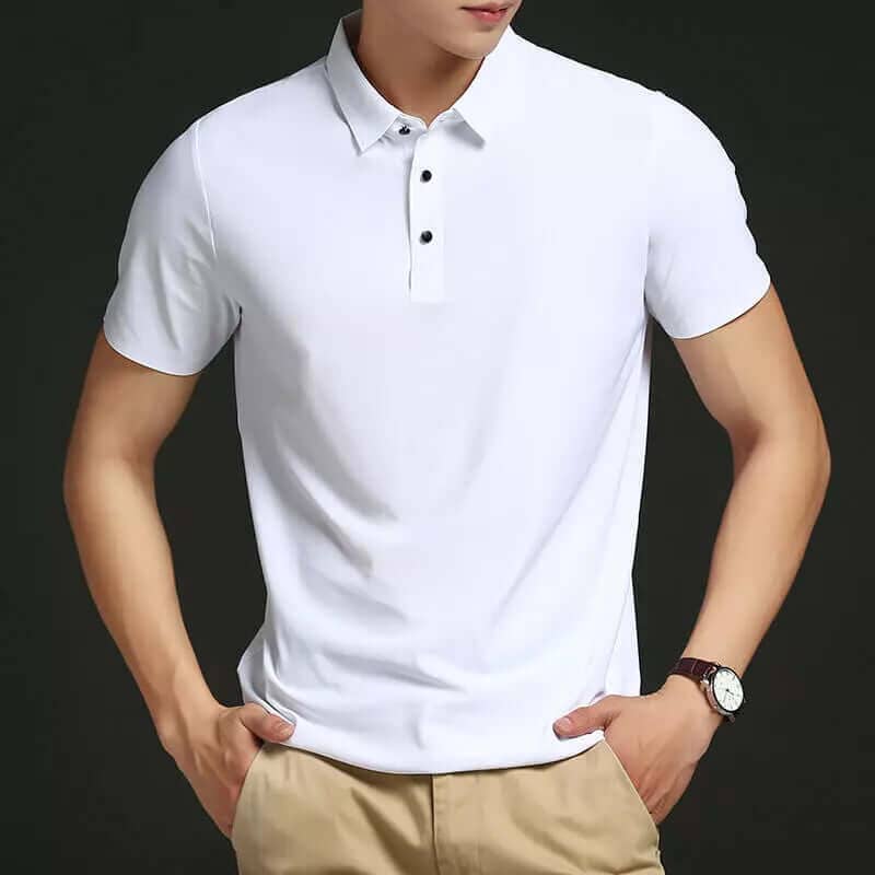 Fresh Ice Silk Polo Shirt