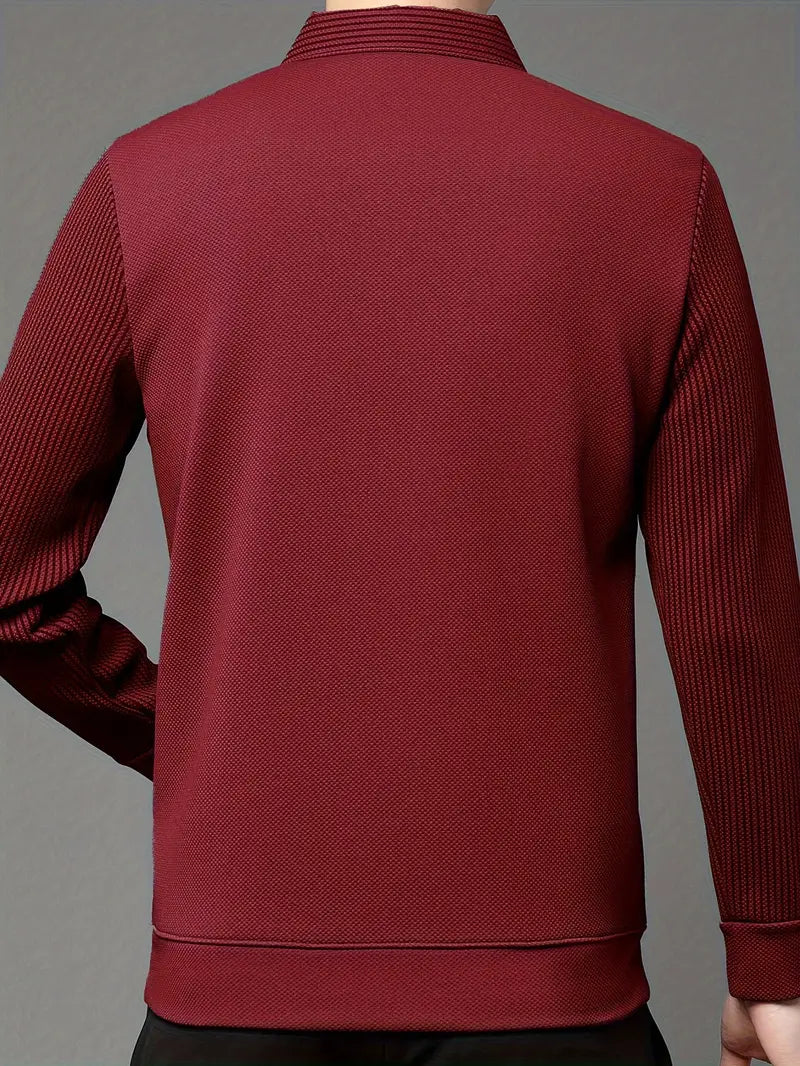 Charles 2-in-1 Long Sleeve Polo Shirt