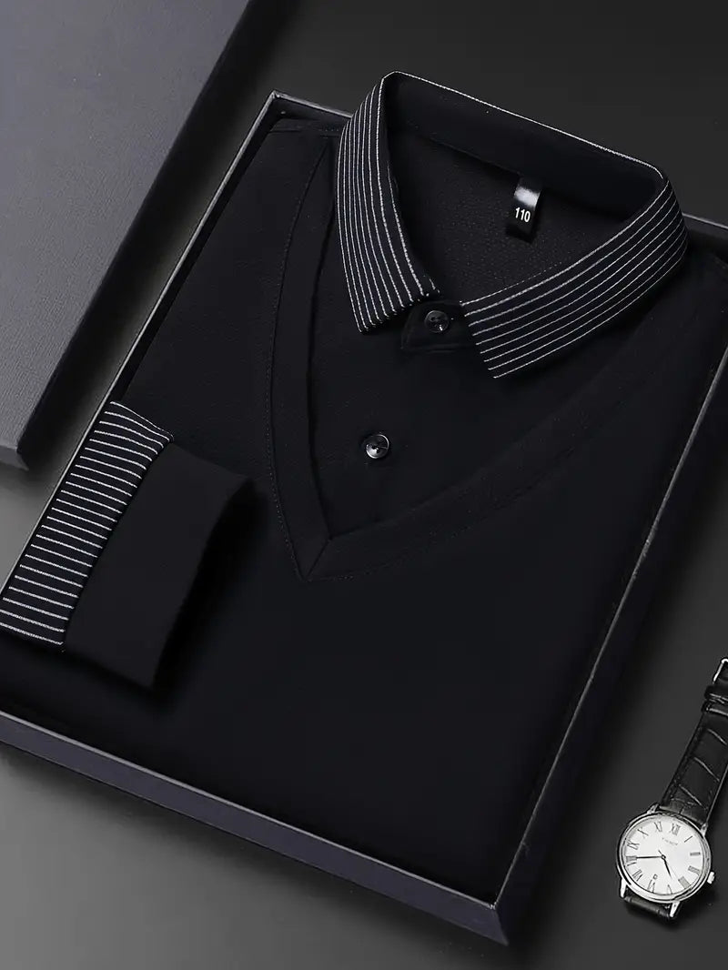 Charles 2-in-1 Long Sleeve Polo Shirt