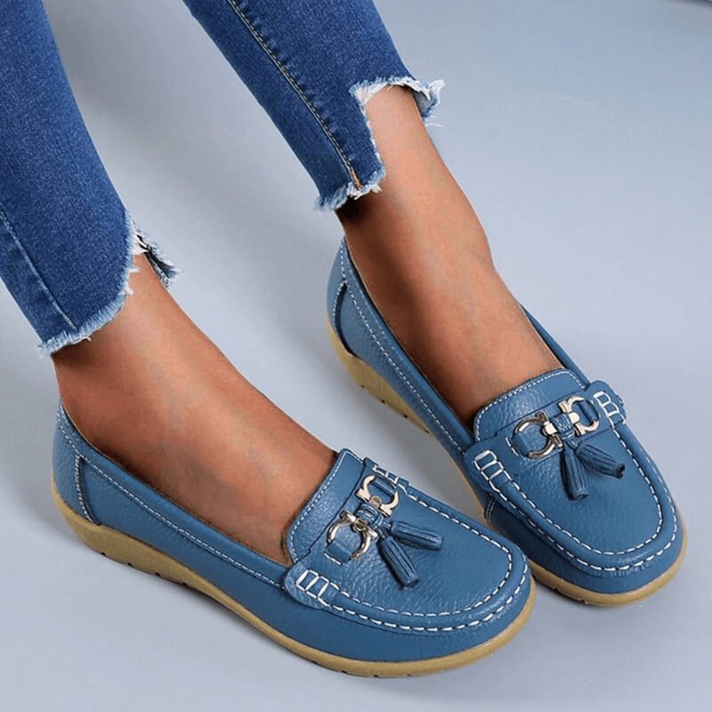 Orthopedic Leather Moccasin - Mary