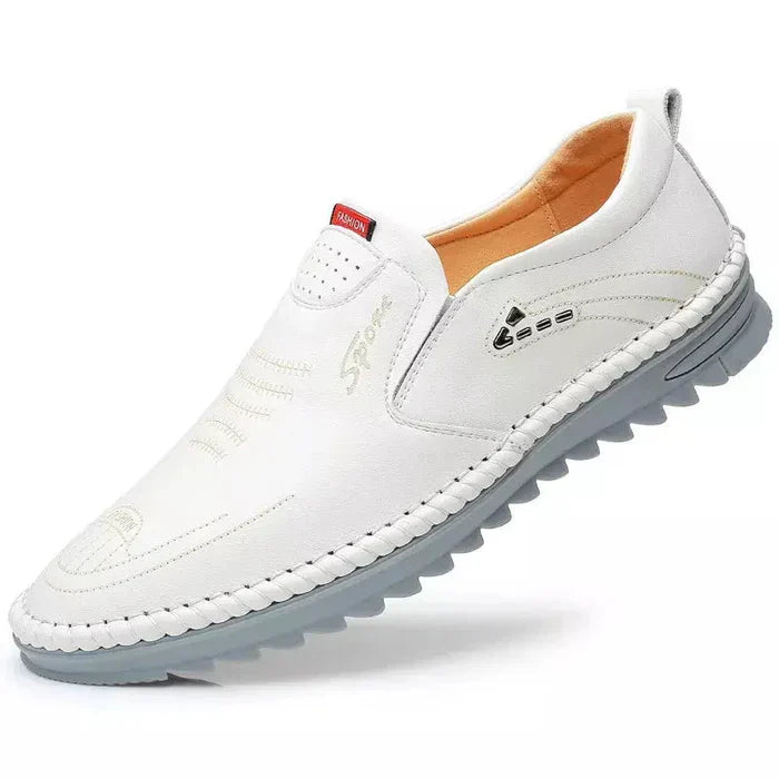 Leather Slip-On Moccasins for Men - Richard