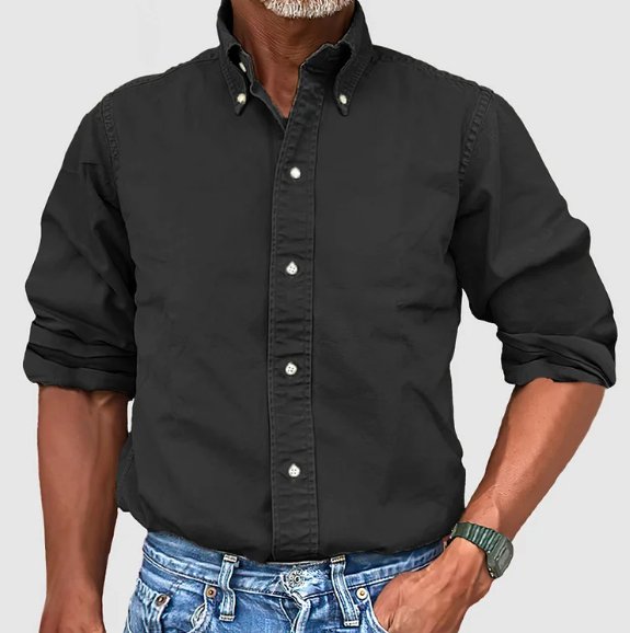 Classic Denim Long Sleeve Casual Shirt